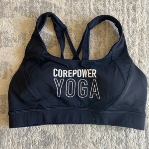 Lululemon CorePower Yoga Sports Bra Black Size 8 - Excellent Condition